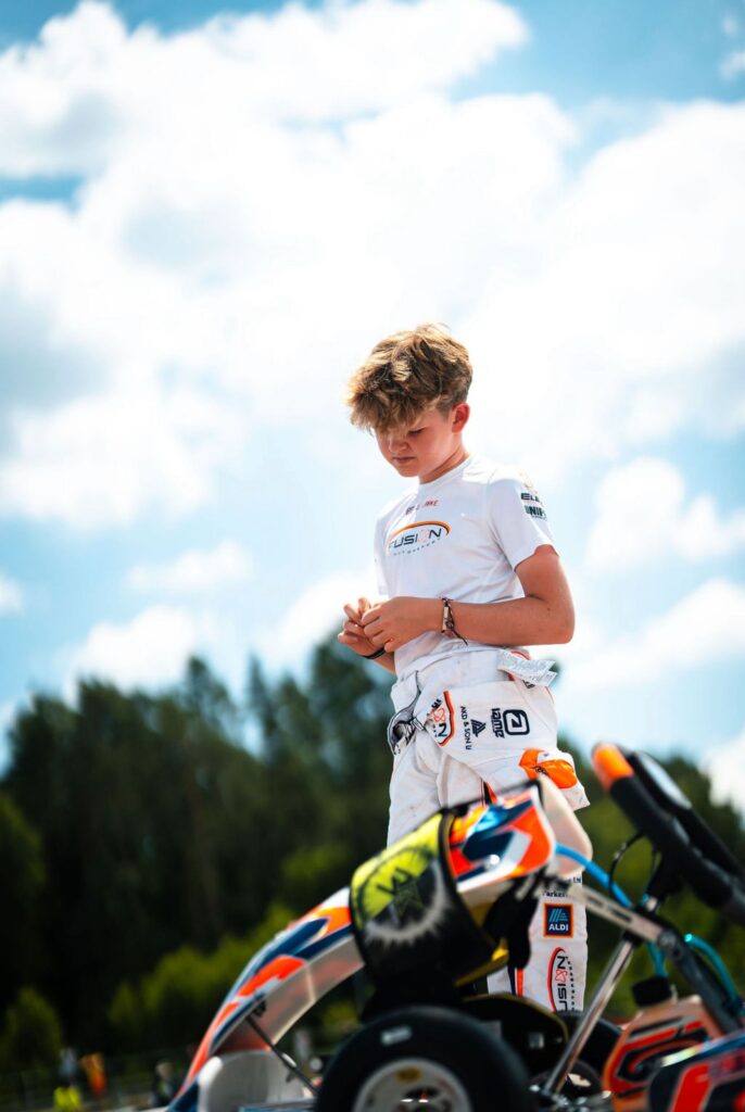 George Clark in the paddock at Euro Series Wackersdorf