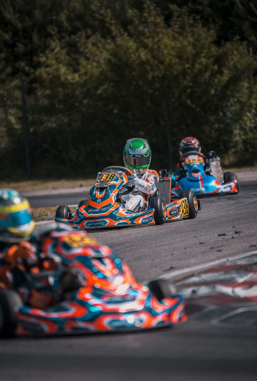 George Clark racing at speed during Euro Series Wackersdorf
