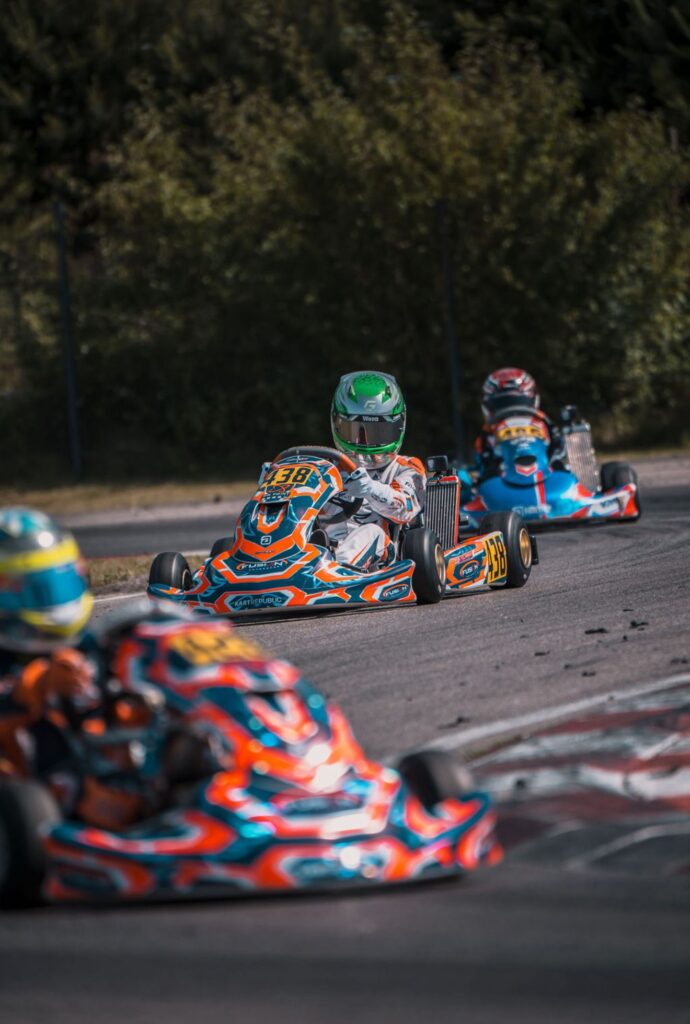 George Clark racing at speed during Euro Series Wackersdorf