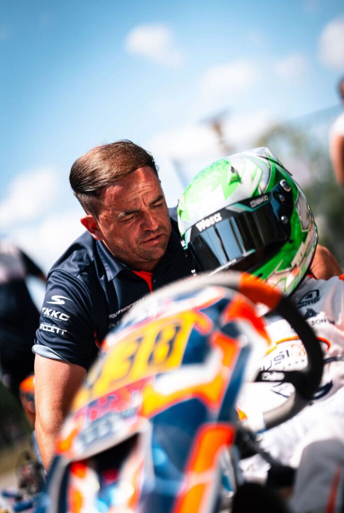 George Clark with Fusion Motorsport mechanic at Euro Series Wackersdorf